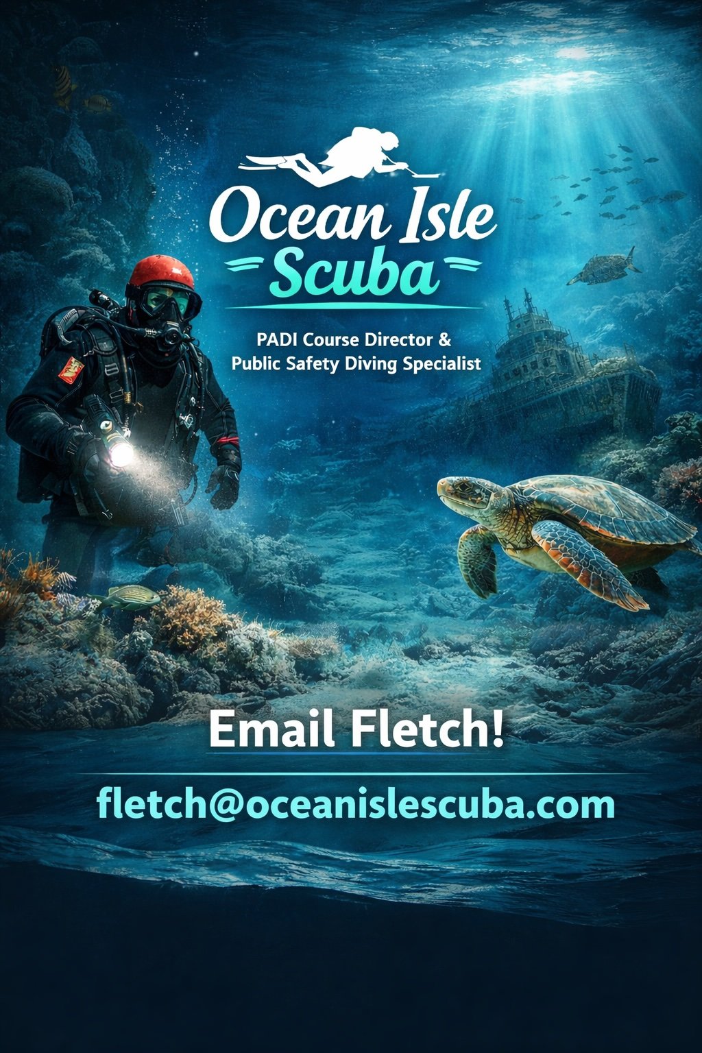 Ocean Isle Scuba - PADI Course Director and Public Safety Diving Specialist